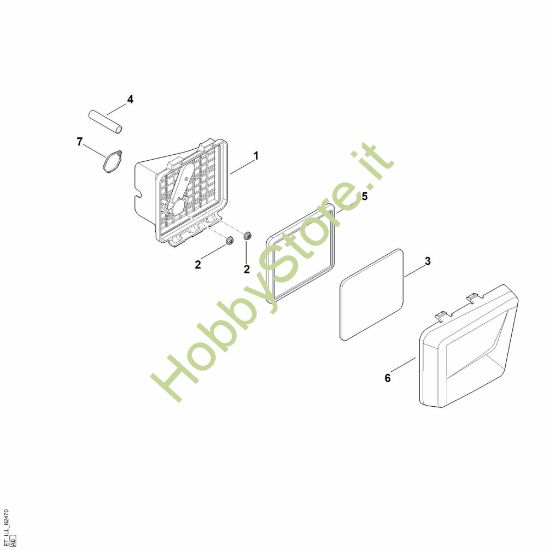 Picture of B - Filtro aria EVC 300.0 E (EVC300-0002)